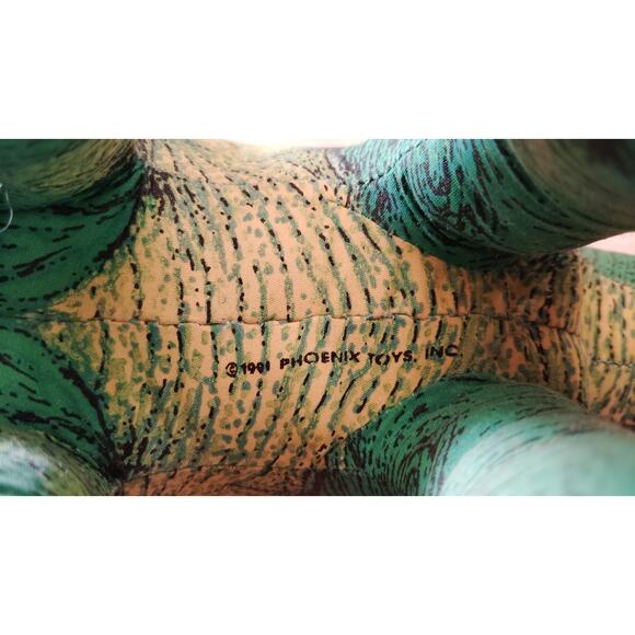 Vintage Phoenix Stuffed Dinosaur Plush Great American Fun Brontosaurus 1991 21" - Picture 7 of 8